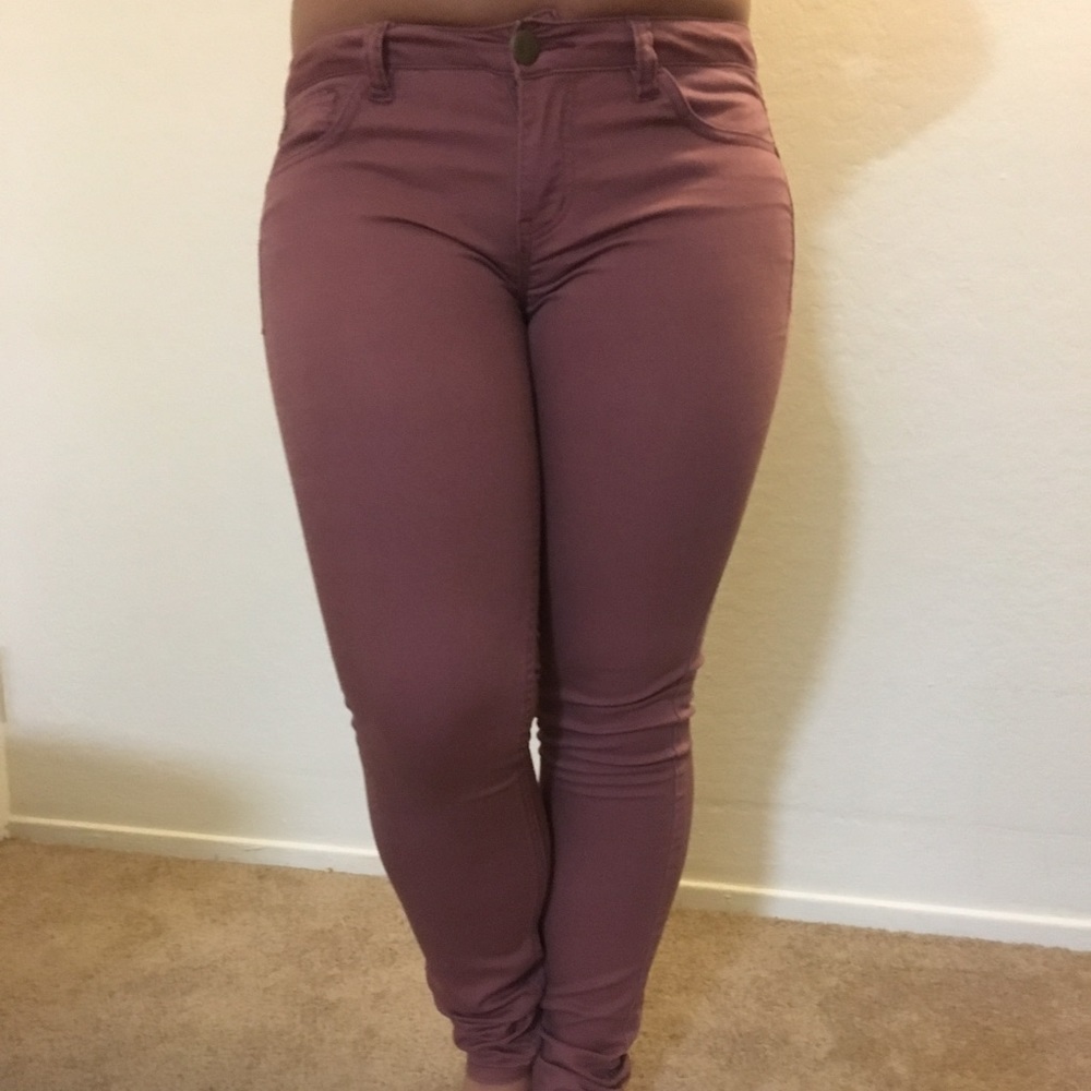 Dusty rose Skinny Jeans